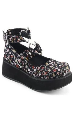 Best deal 🎁 Demonia SPRITE-02 Floral Fabric Platform Mary Janes 😉 -gothic-alternative-shoes Shop SPRITE 02 Floral Fabric Platform Mary Janes Demonia 4 650x