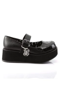 New 👍 Demonia SPRITE-05 Black Vegan Leather Platform Mary Janes ❤️ -gothic-alternative-shoes Shop SPRITE 05 Black Vegan Leather Platform Mary Janes Demonia 5 650x