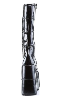 Best deal ⌛ Demonia STACK-301 Black Patent Platform 🥾 Boots 😀 -gothic-alternative-shoes Shop STACK 301 Black Patent Platform Boots Demonia 4 650x