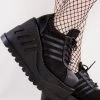 Brand new ⌛ Demonia STOMP-08 Black Vegan Leather Platform 👟 Sneakers 🛒