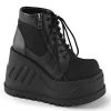 Wholesale 😍 Demonia STOMP-10 Black Vegan Leather Platform 🥾 Boots 🧨