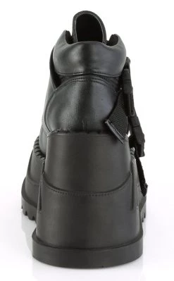 Outlet 👏 Demonia STOMP-15 Black Vegan Leather Platform 👟 Sneakers 🧨 -gothic-alternative-shoes Shop STOMP 15 Black Vegan Leather Platform Sneakers Demonia 5 650x