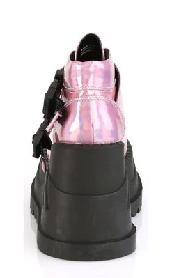 Buy 😉 Demonia STOMP-15 Pink Holographic Platform 👟 Sneakers 🔔 -gothic-alternative-shoes Shop STOMP 15 Pink Holographic Platform Sneakers Demonia 4 650x