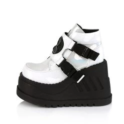Coupon ❤️ Demonia STOMP-15 White Holographic Platform 👟 Sneakers 🎉 -gothic-alternative-shoes Shop STOMP 15 White Holographic Platform Sneakers Demonia 3 1200x