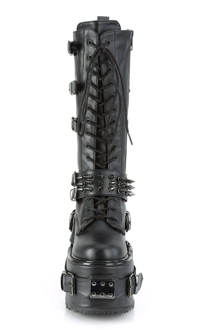 New π Demonia SWING-327 Black Vegan Leather Platform Knee High π₯Ύ Boots π 2 New π Demonia SWING-327 Black Vegan Leather Platform Knee High π₯Ύ Boots π - Image 2