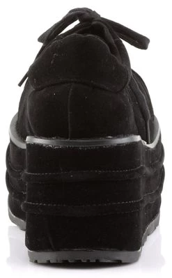 New 🔔 Demonia TEMPO-08 Black Vegan Suede Oxford 👟 Shoes (Last Pair: Size 5M/7W) ⌛ -gothic-alternative-shoes Shop TEMPO 08 Black Vegan Suede Oxford Shoes Last Pair Size 5M7W Demonia 4 650x