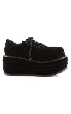 New 🔔 Demonia TEMPO-08 Black Vegan Suede Oxford 👟 Shoes (Last Pair: Size 5M/7W) ⌛ -gothic-alternative-shoes Shop TEMPO 08 Black Vegan Suede Oxford Shoes Last Pair Size 5M7W Demonia 5 650x