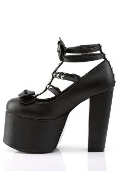 Best Sale 😀 Demonia TORMENT-600 Black Vegan Leather Platform Mary Jane 👠 Heels ⌛ -gothic-alternative-shoes Shop TORMENT 600 Black Vegan Leather Platform Mary Jane Heels Demonia 3 650x