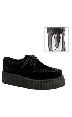 Brand new 😀 Demonia V-CREEPER-502S Black Vegan Suede Creepers 😀
