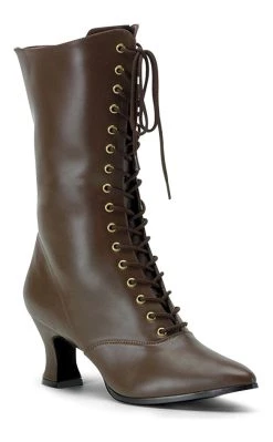Deals ⭐ Funtasma VICTORIAN-120 Brown Pu 🥾 Boots 🎁