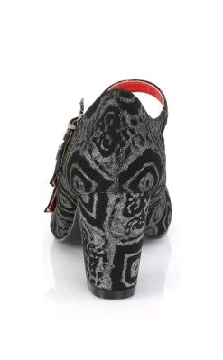 Best Sale 🎉 Demonia VIVIKA-38 Black & Silver Faux Nubuck Mary Jane 👠 Heels 🎁 -gothic-alternative-shoes Shop VIVIKA 38 Black Silver Faux Nubuck Mary Jane Heels Demonia 4 650x